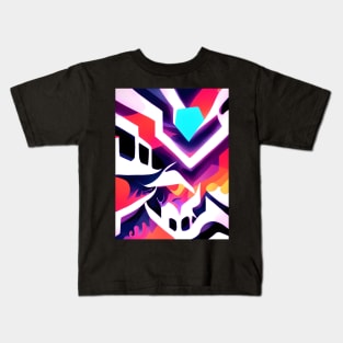 Neon Earth Quake Kids T-Shirt